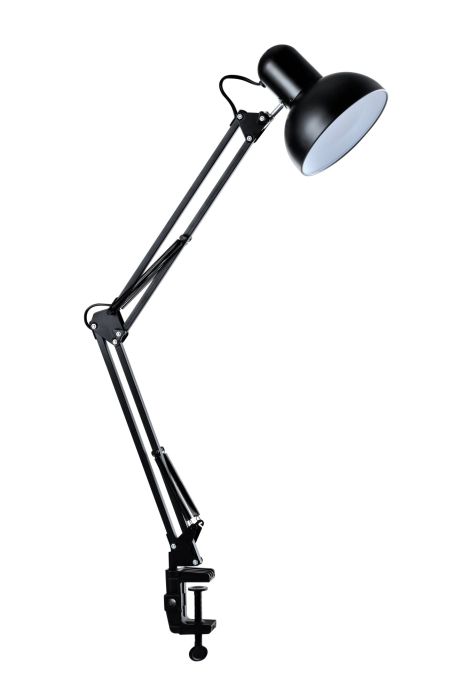 Настільна лампа Sirius TY 1800B на одну лампочку з чорним прищіпкою