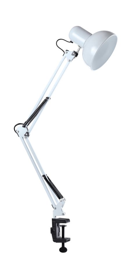 Настільна лампа Sirius TY 18008B на одну лампочку з білим прищіпкою
