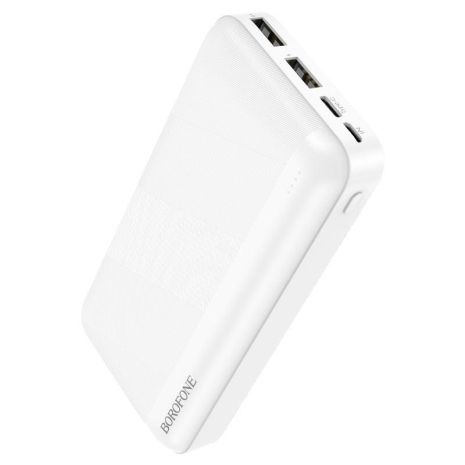 Повербанк Borofone BJ27A 20000mAh |2USB/Type-C, 2.1A| white