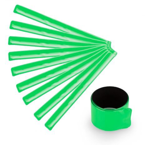 Світловідбивний браслет флікер 40см Зелений