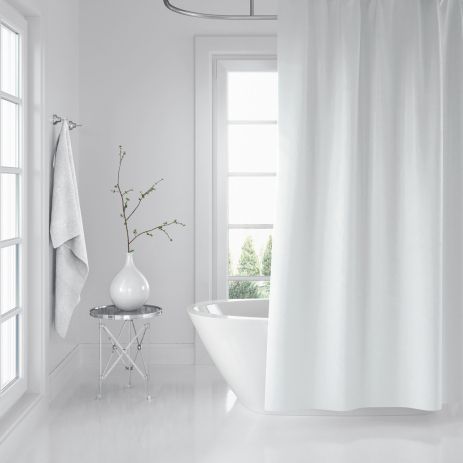 Штора для ванної кімнати White Tropik Туреччина 180*200 см Білий