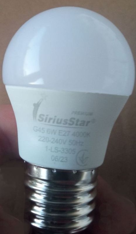 Светодиодная лампа SIRIUSSTAR 3305 G45 crystal 6W-4000K-E27