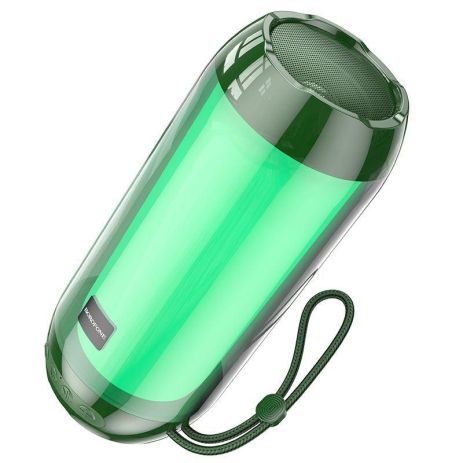 Бездротова колонка Borofone BR25 зі світломузикою темно-зелена