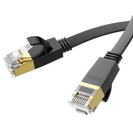 Кабель Ethernet Hoco US07 RJ-45 CAT6 1Gigabit 1m Черный