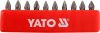 Набор бит крестовых PН1 1/4" 25 мм 10 шт Yato YT-0474