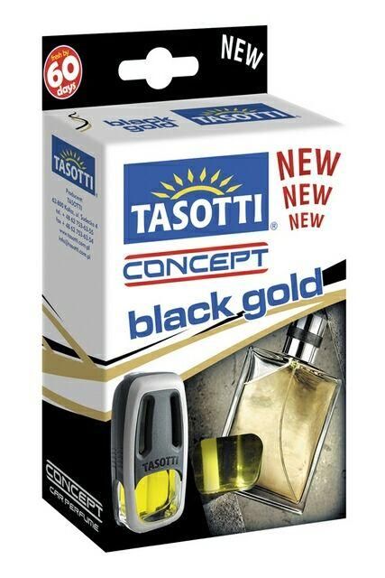 Освежитель воздуха TASOTTI на обдув "Concept" Black Gold 8 мл