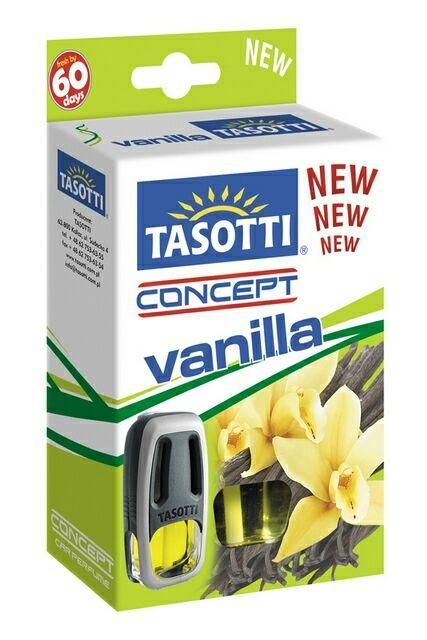 Освежитель воздуха TASOTTI на обдув "Concept" Vanilla 8 мл