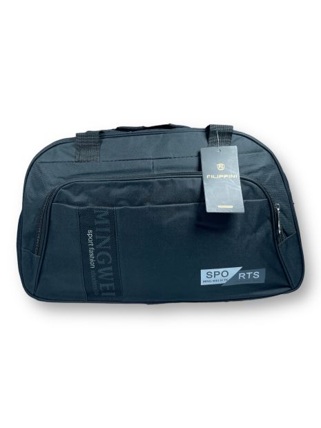 Дорожня сумка Sports, 1 відділення, 1 додаткове відділення, ремінь на плечі, розмір: 45*28*17 см, чорна