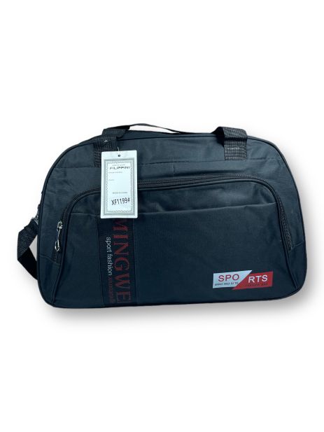 Дорожня сумка Sports, 20 л, 1 відділення, 1 додаткове відділення, наплічний ремень, розмір: 45*28*17 см, чорна