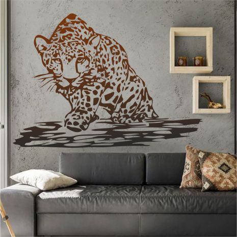 Трафарет для фарбування, Леопард-5, одноразовий із самоклеючої плівки 95 х 135 см