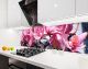 Наклейка на кухонный фартук 60 х 250 см, фотопечать с защитной ламинацией Орхидеи розовые (БП-s_fl100-1)