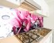 Наклейка на кухонний фартух 60 х 300 см, фотодрук із захисною ламінацією Орхідеї рожеві (БП-s_fl100-3)