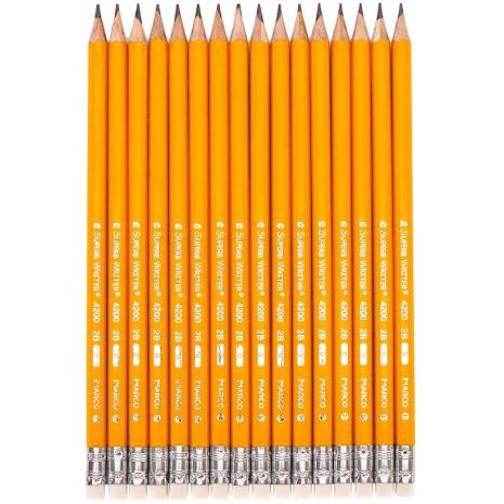 Простий олівець HB #2 з резинкою MARCO