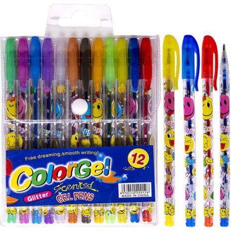 Набір ручок ароматизованих гелевих 12 кольорів