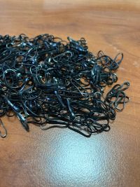 Пакет резинок для плетения браслетов черные 1000 шт