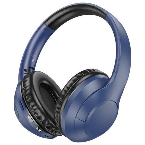 Бездротові навушники повнорозмірні Borofone BO23 BT5.3/AUX/TF, 20h сині