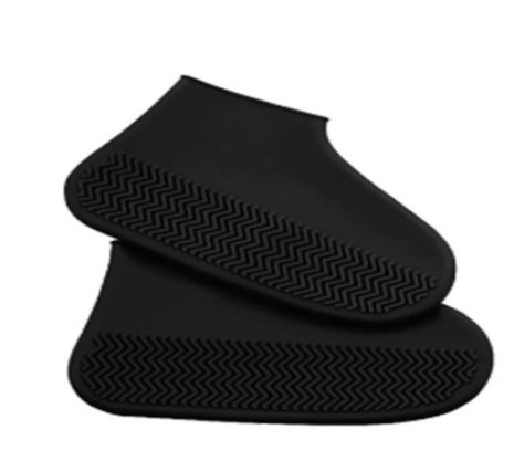 Силіконові чохли бахіл для взуття від дощу та бруду S (розмір 32-36) колір чорний