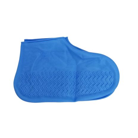 Силіконові чохли бахіл для взуття від дощу та бруду L (розмір 41-46) колір синій