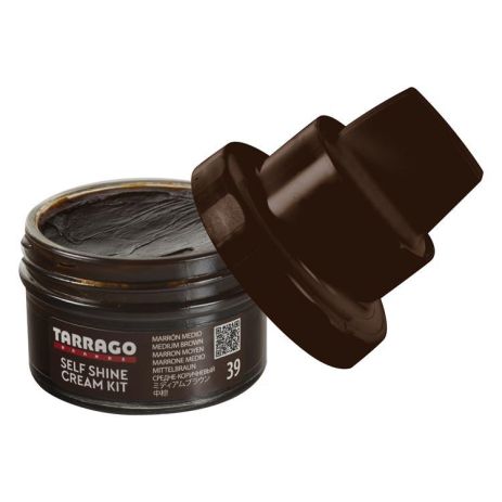 Крем для взуття коричневий Tarrago Self Shine Kit Cream, 50 мл, TCT64 (39)