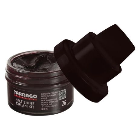 Крем для взуття колір чорнослив Tarrago Self Shine Kit Cream, 50 мл, TCT64 (26)
