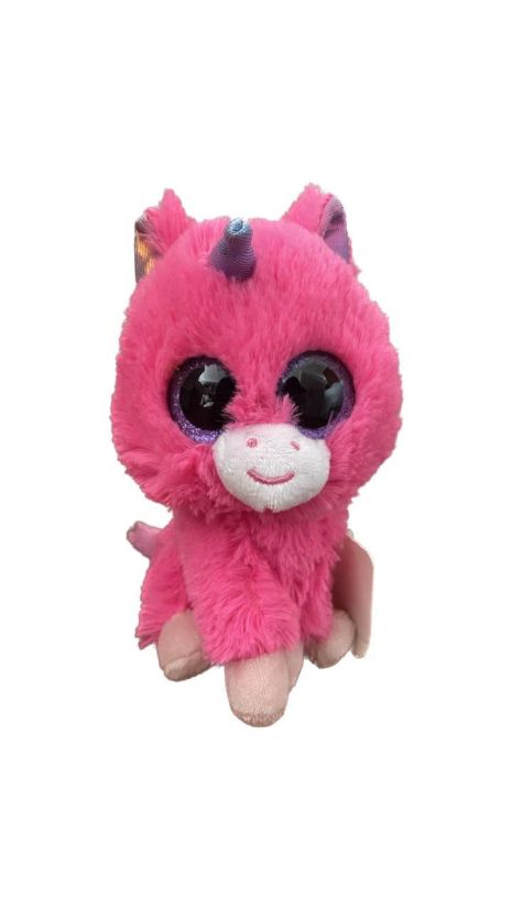 Мягкая игрушка единорог розовый 15 см Милые глазки