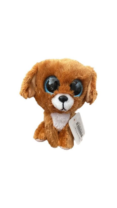 М'яка іграшка собачка коричнева 15 см Милі очі