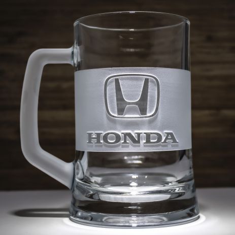 Келих для пива з гравіюванням логотипу Honda