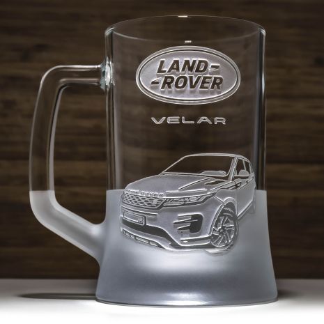 Бокал для пива с гравировкой Land Rover Range Rover Velar
