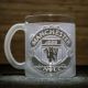 Чашка с гравировкой лого футбольного клуба Манчестер Юнайтед FC Manchester United SandDecor