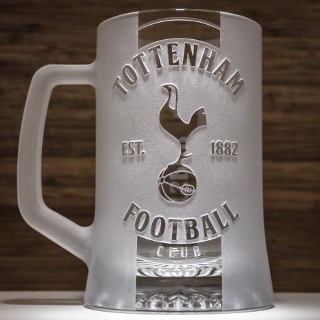 Келих для пива з гравіюванням логотипу ФК Тоттенхем FC Tottenham SandDecor