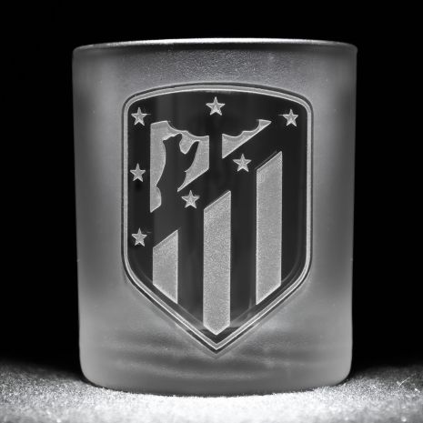 Склянка для віскі з гравіюванням логотипу ФК Атлетіко Мадрид Club Atlético de Madrid