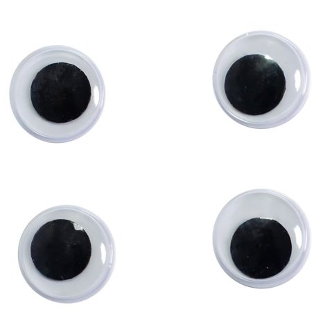 Пластикові очі для виготовлення іграшок 12 мм поштучно.