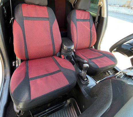 Авточехлы Toyota Hilux 8 (AN120) красные