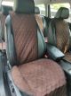 Накидки на передні алькантарські сидіння Toyota Carina E коричневі