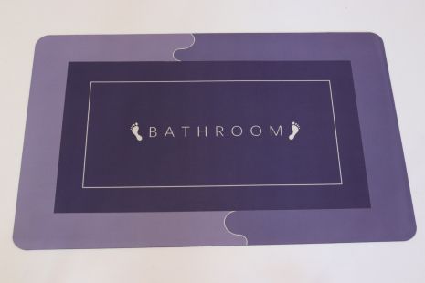 Влагопоглощающий коврик в ванную 150*120 см на нескользящей основе R30937-150/violet 60*90 см, Фиолетовый