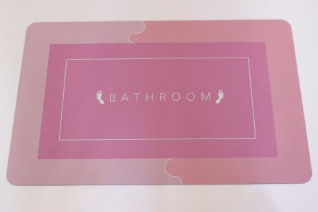 Влагопоглощающий коврик в ванную 150*120 см на нескользящей основе R30937-150/lightblue R30937-90/pink, Розовый