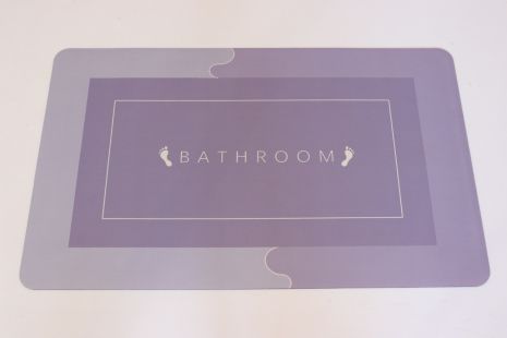 Вологопоглинаючий килимок у ванну 150*120 см на нековзкій основі R30937-150/violet 60*90 см, Бузковий