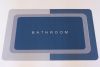 Влагопоглощающий коврик в ванную 150*120 см на нескользящей основе R30937-150/lightblue R30937-90/aquamarine, Яскраво-синій