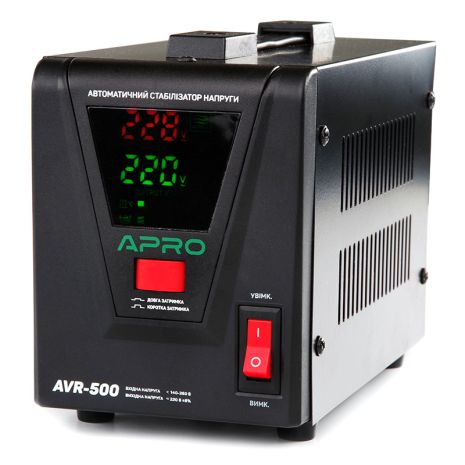 Стабілізатор напруги релейний Apro AVR-500