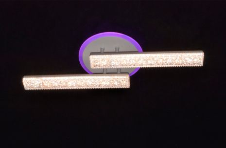 Люстра світлодіодна акрилова з підсвічуванням Valeso V 3445-2С-TL WH
