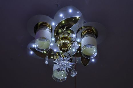 Люстра "космос" на 4 лампочки с подсветкой VALESO V 70119-3 1-400