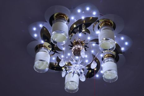Люстра "космос" на 6 лампочек с подсветкой VALESO V 70119-5 1-500