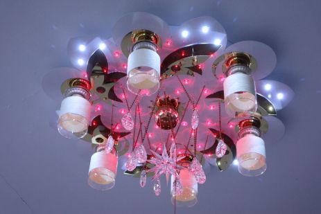 Люстра "космос" на 7 лампочок з підсвічуванням VALESO V 70119-6 1-600