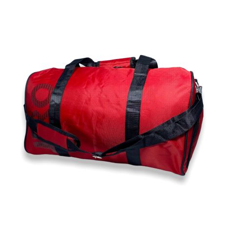 Спортивна сумка з карманом для взуття Ji Rong 35 л одно відділення додаткові кишені розмір: 48*26*26 см червона