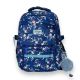 Шкільний рюкзак Favor для дівчинки, два відділення, фронтальні кармани, бічні кармани, розмір 40*27*15см, синій
