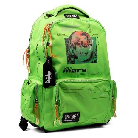 Шкільний рюкзак YES by Andre Tan, одне відділення, один фронтальний карман, розмір: 46*31*14 см, Space green