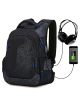 Рюкзак SkyName 90-125 молодіжний підлітковий для хлопчика USB, розмір 36*19*44 см чорно-синій