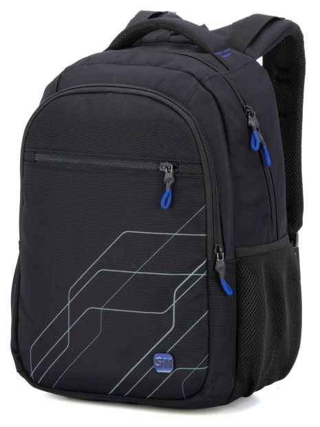Рюкзак SkyName 90-124 молодежный подростковый для мальчика размер 29*18*40 см черно-синий