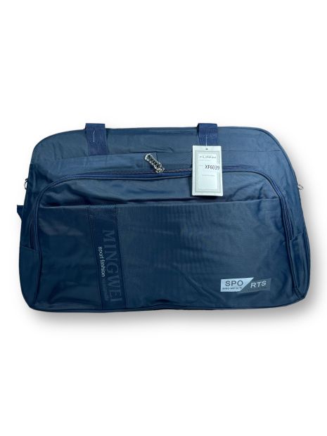 Дорожная сумка, 40 л, Sports, 1 отделение, два дополнительных кармана, регулируемый съемный ремень, размеры: 58*36*20 см, синяя