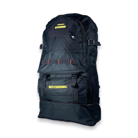 Рюкзак туристичний з розширенням, 35 ​​л, один відділ, 3 фронтальні кишені, розмір: 63(51)*36*15 см, чорний